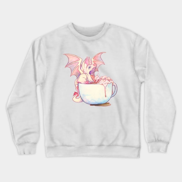 Cocoa Dragon Crewneck Sweatshirt by charamath